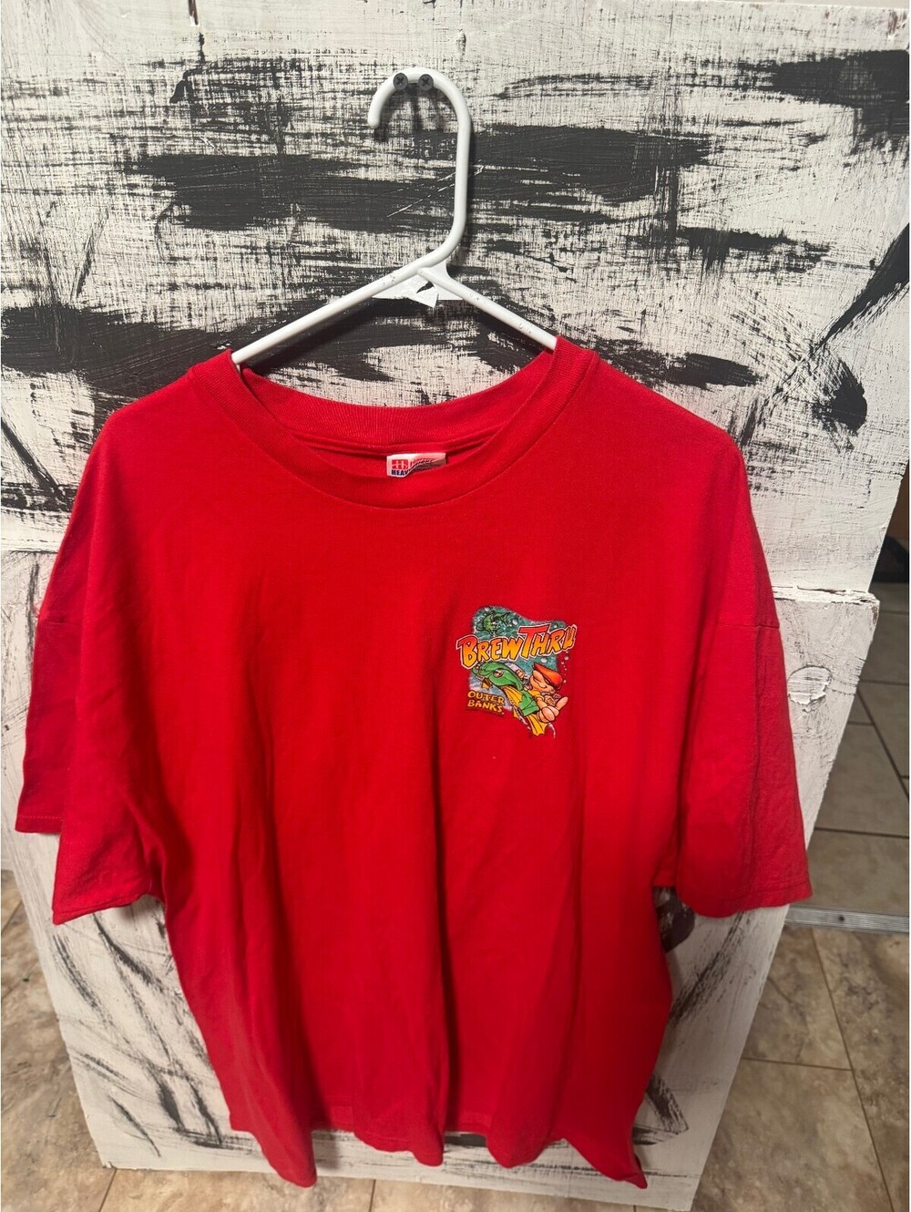 vintage hanes heavyweight bar tshirt